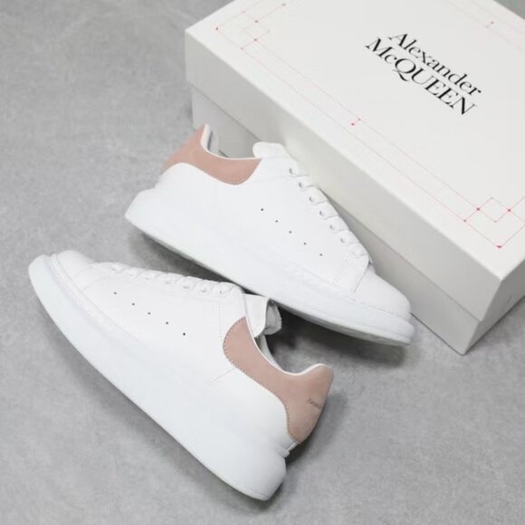 White and pink Alexander McQueen Oversized Woman Alexander McQueen Women\'s White and Pink Sneakers